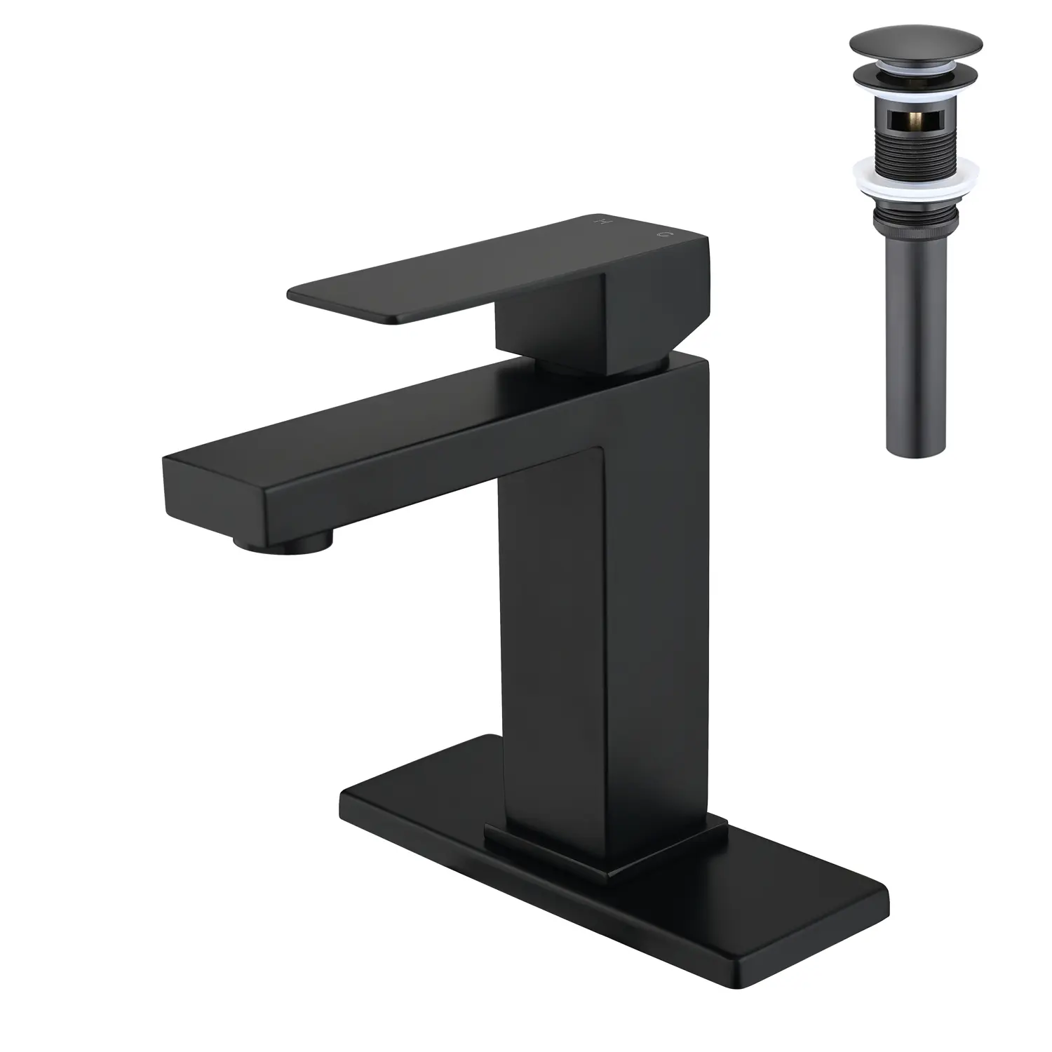 ARCH Single Handle Bathroom Sink Faucet with Pop-Up Drain and Overflow, Modern Lavatory Vanity Tap, Deck Mount, Chrome Finish, for Bathroom Basin, Vanity, Sink, Easy Installation, 1 or 3 Hole Options, Home Furniture and Household Product Search