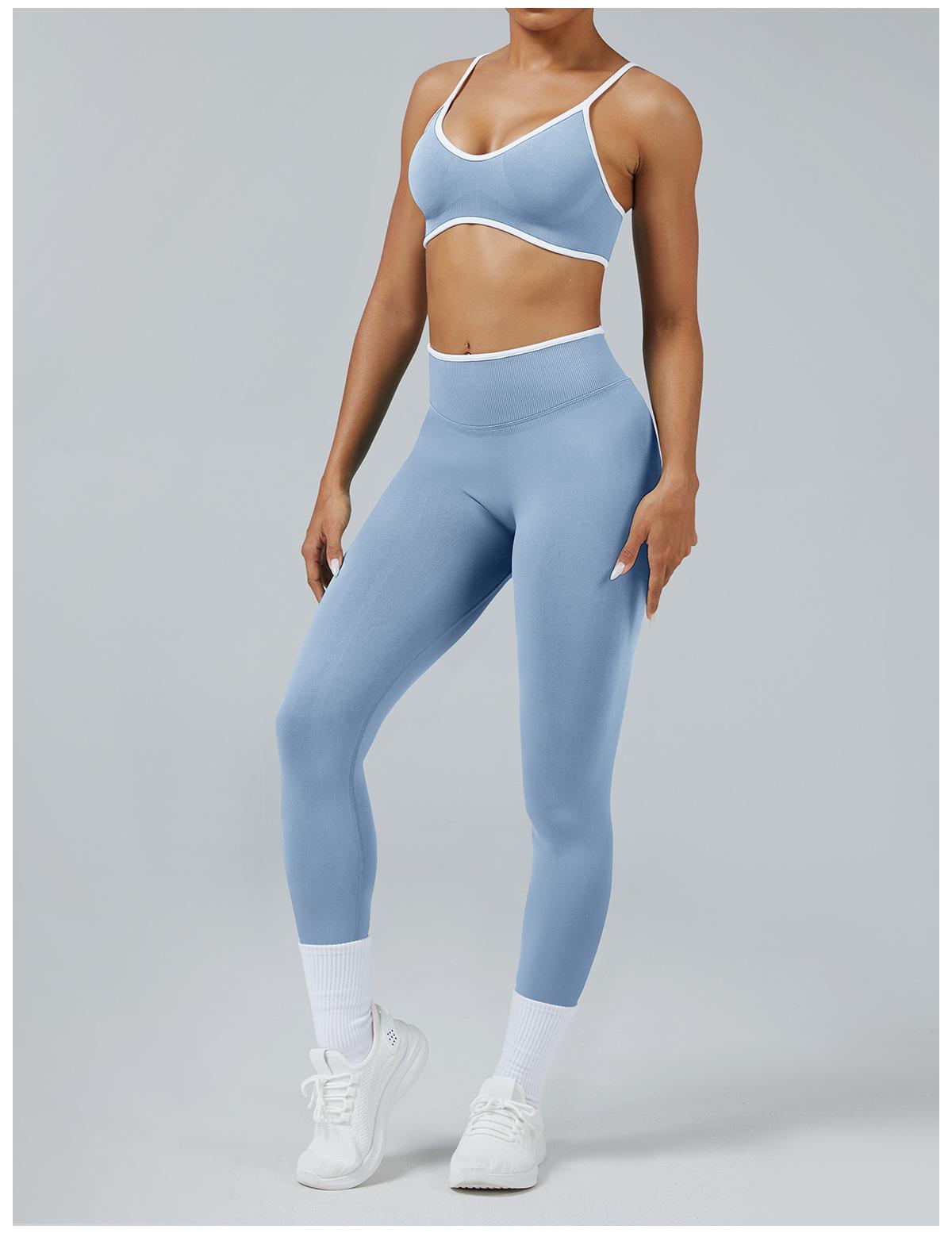 2PCS Yoga Suit Seamless Sports Set Gym Outfits Women Tracksuit Running Workout Clothes Sports Bra Athletic Wear Yoga Clothing