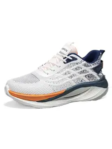 Men's Fashion Streetwear Sports Casual Shoes, Shock Absorbing Cushioned Sole, Breathable Anti-Slip, Outdoor Travel Daily Wear