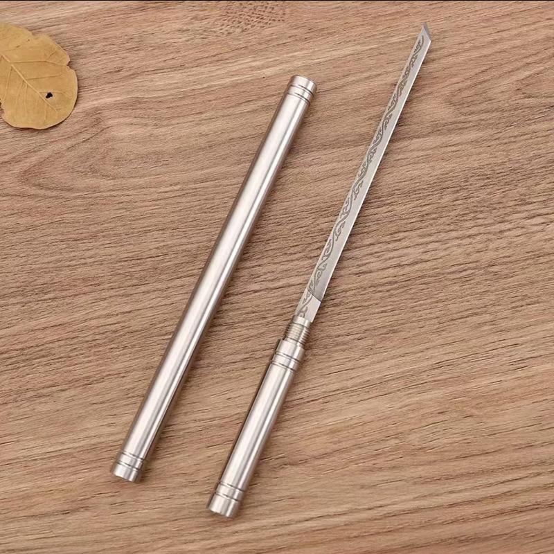 Stainless Steel Meat Knife 1 Piece Set with Blade and Handle, Durable Steak Knife, 1 Count Sheath, Thickened for Various Kitchen Uses Cutting Utensils