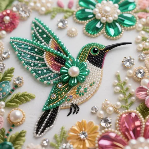 New Pearl Bird Diamond Painting Kit, DIY Craft Jewelry Making Set, Perfect Gift for Friends & Family, Ideal for Holidays & Special Occasions