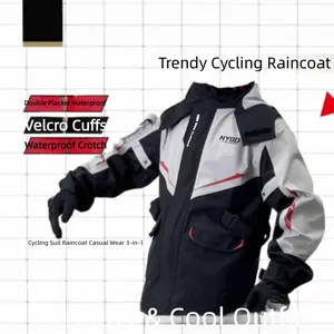 Full Body Raincoat and Rainpants Suit for Rainstorm Prevention, Reflective Design for Electric Bicycle and Motorcycle Riding, Ideal for Takeaway Delivery