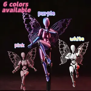 Elegant Bjd Human Body Model with Fairy Wings, Fully Jointed Art Figure, Perfect for Collectors and Hobbyists, Ideal for Dance and Painting