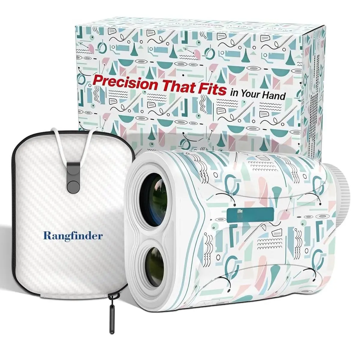 Range Finder Golf Rangefinder with Slope, 1200 Yards Golf Range Finder, 6X Magnification, Flag Locking Vibration,  Accessories for Golfer