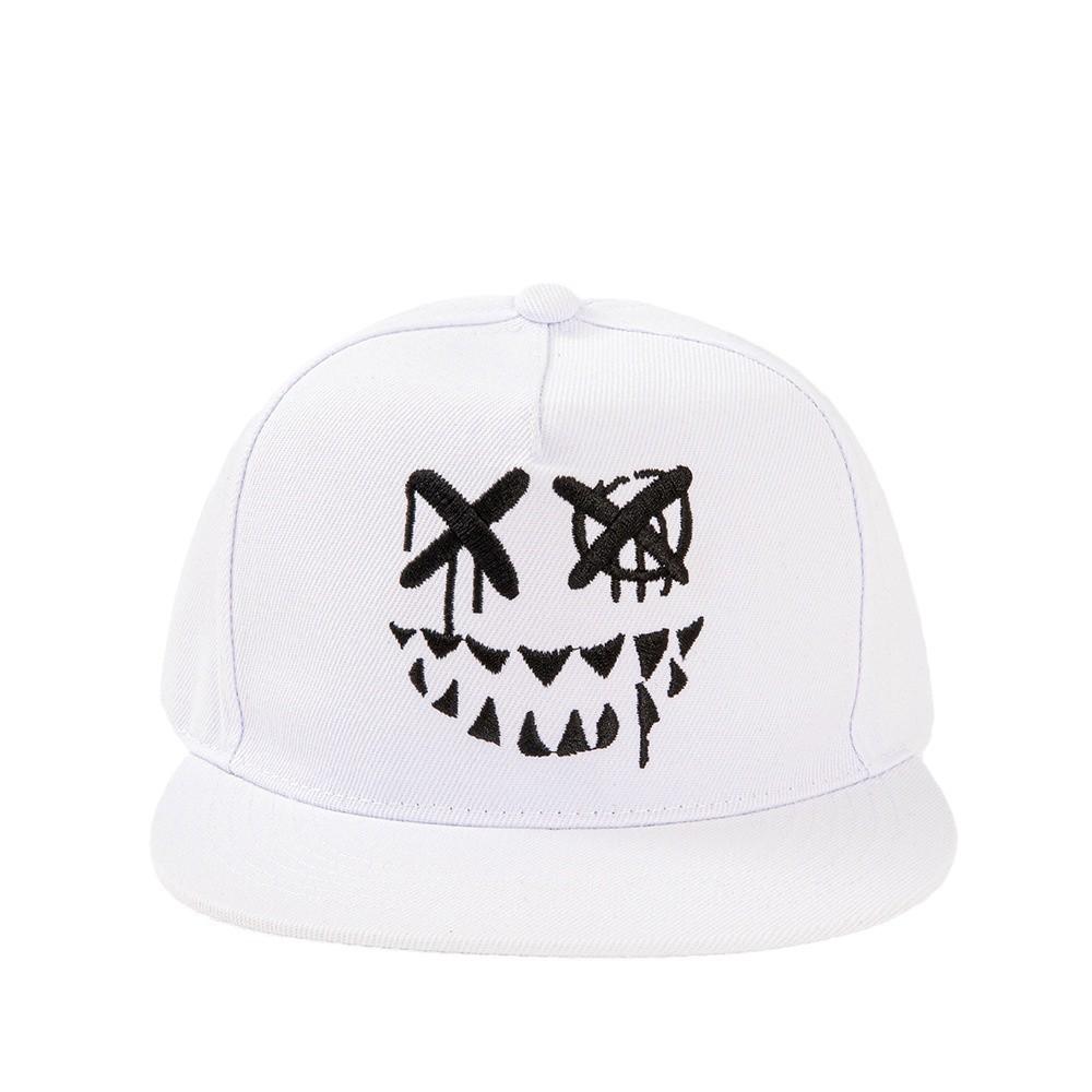 2026 New Cross-Border Hip Hop Flat Bill Baseball Cap Funny Halloween Pumpkin Ghost Devil Hat for Street Dance Outdoor