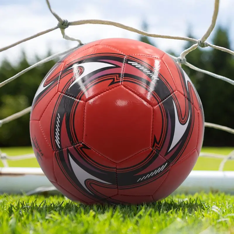 Thick PVC Soccer Balls Sizes 3, 4, 5, Ideal for Indoor and Outdoor Training, Machine Stitched Footballs for Kids and Adults