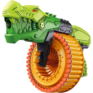 Toy Foam Blasters Gun with 120 Foam Bullets, 40-Dart Rotating Drum, Indoor Outdoor Shooting Game, Dinosaur Birthday Xmas Gifts for Kids, Teens, Adults 6+fidget toys