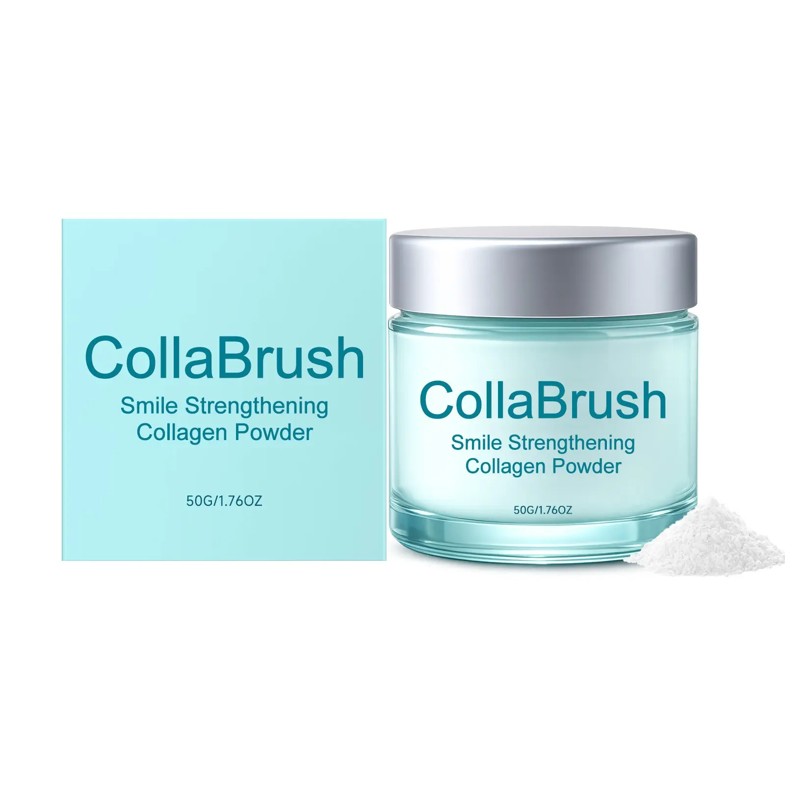 Collagen Tooth Powder, Collagum Smile Strengthening, Hydroxyapatite Toothpaste Care, Protects Gums, Enhances Dental Health, Teeth Whitener Powder