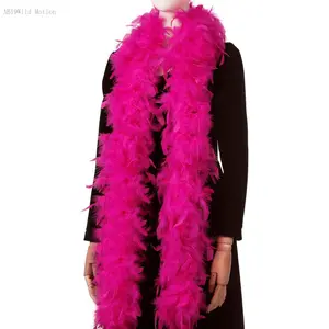Hot Pink Boa Feathers - 45g 2 Yards Boas for Party Bulk,Christmas,Wedding Centerpieces,Concert,Pet and Home Decoration(45g-HotPink)AB19Wild Motion