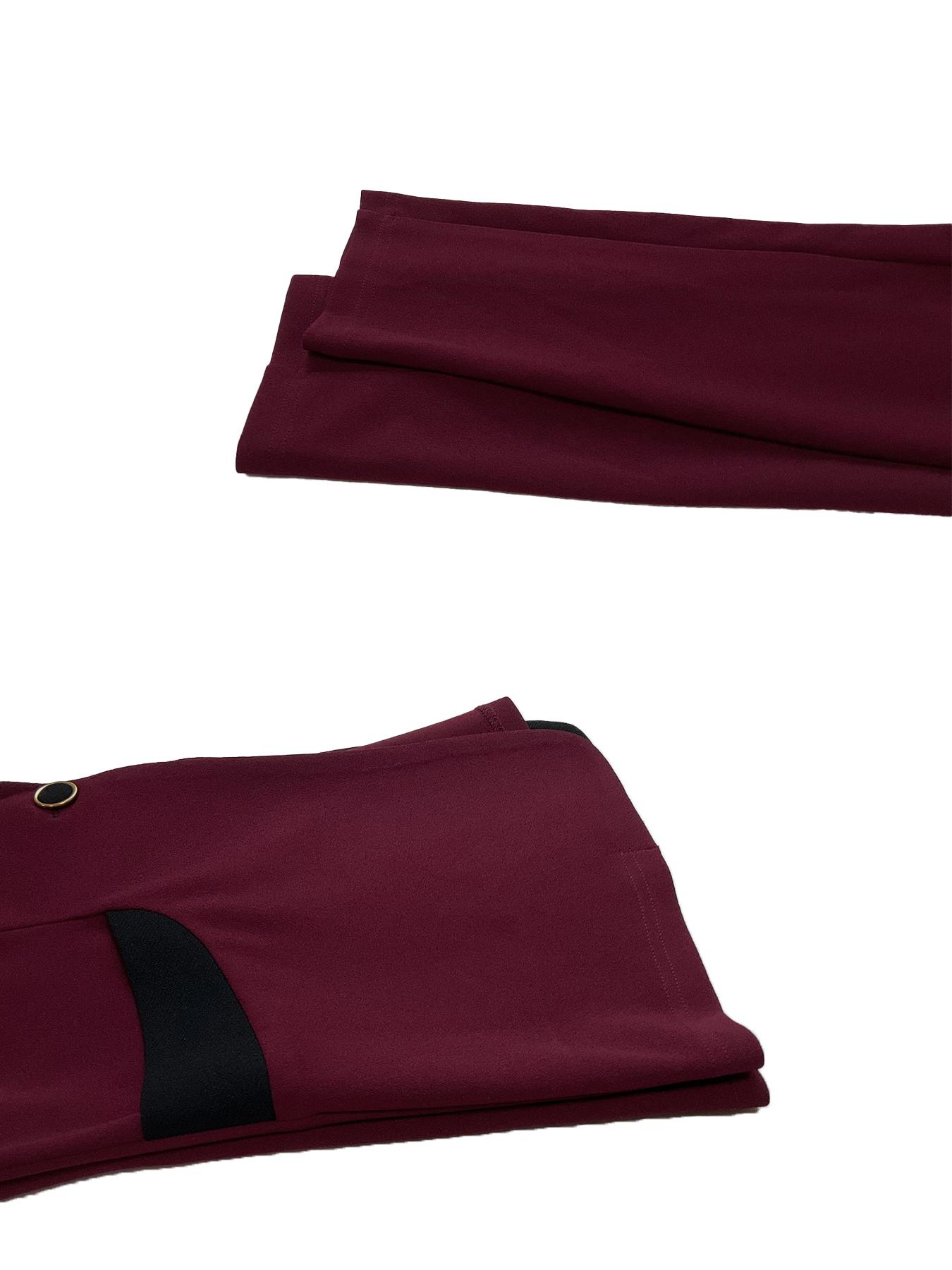 Women's Colorblock Blazer & Straight Leg Pants Set, Elegant Two-piece Set for Work Office Business, Ladies' Suits for All Seasons