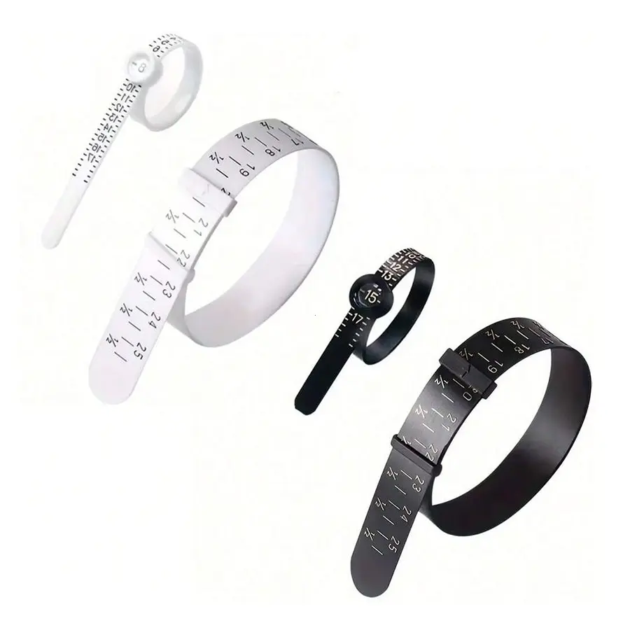 2-Piece Digital Ring Sizer with Magnifier + Bracelet Wrist Measurer, Precise Usa Sizes 1-17, Portable & Durable, Perfect Gift