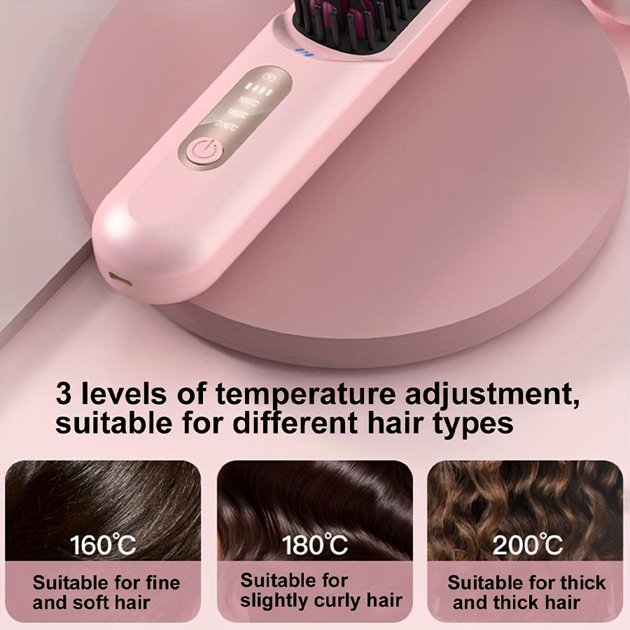 Portable Hair Straightening Comb, Multi-purpose Straightening Comb for Travel, Mini Hot Comb, Hair Styling Tool for Women and Men