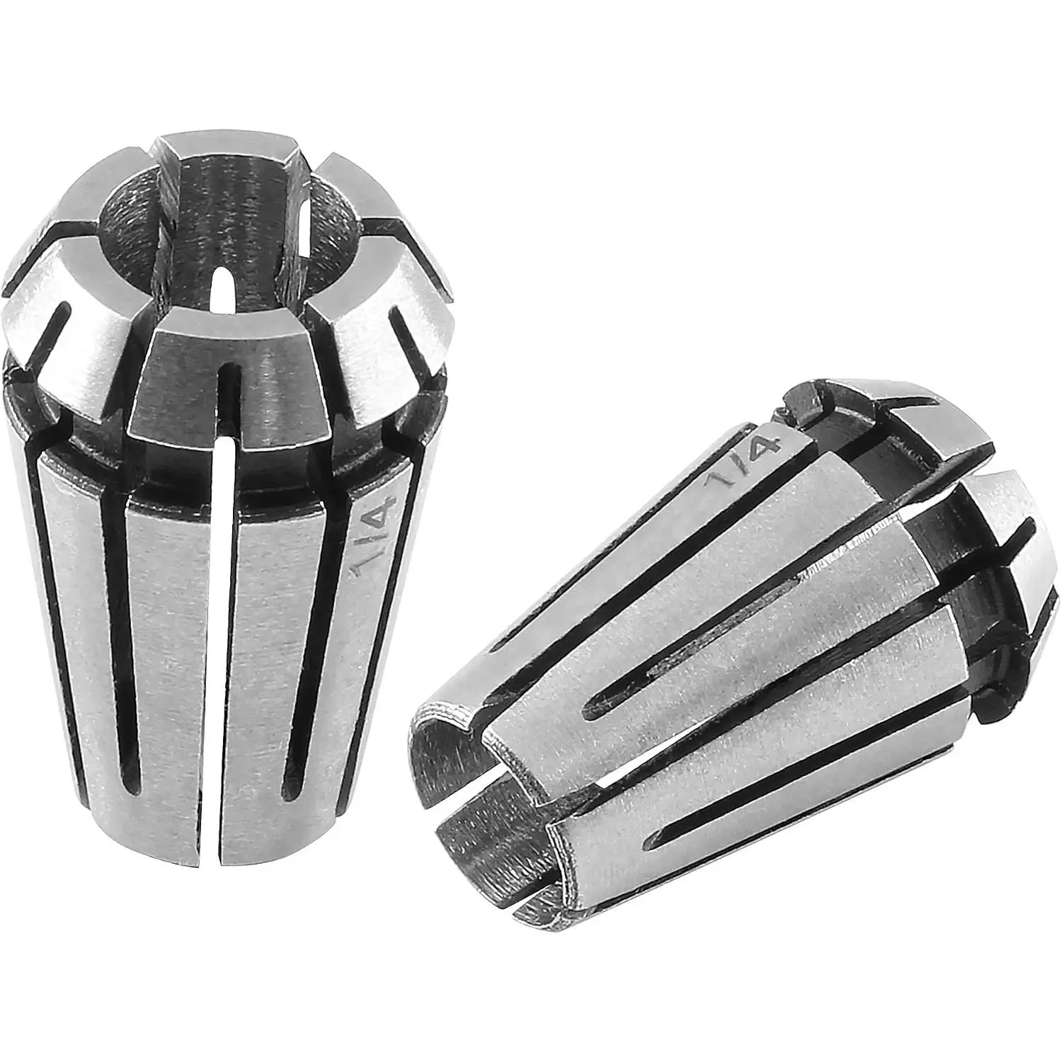 2 Pack ER11 1/4 Inch Spring Collet Precision CNC Chuck - Spring Steel, 0.0006 Inch Low Run-Out, High Elasticity, Wear-Resistant, for Drill Milling, Engraving, Spindle Use by Machining Users