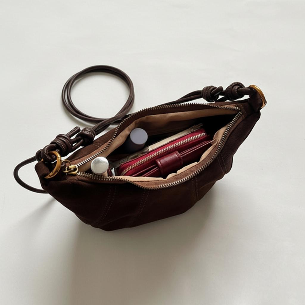 KatchMe Women's Vintage Solid Color Suede Crescent Shoulder Bag, Classy Zipper PU Crossbody Bag with Inner Pocket, Casual Bags for Fall & Winter KatchMe Women's Vintage Solid Color Suede Crescent Shoulder Bag, Classy Zipper PU Crossbody Bag with Inner Pocket, Casual Bags for Fall & Winter