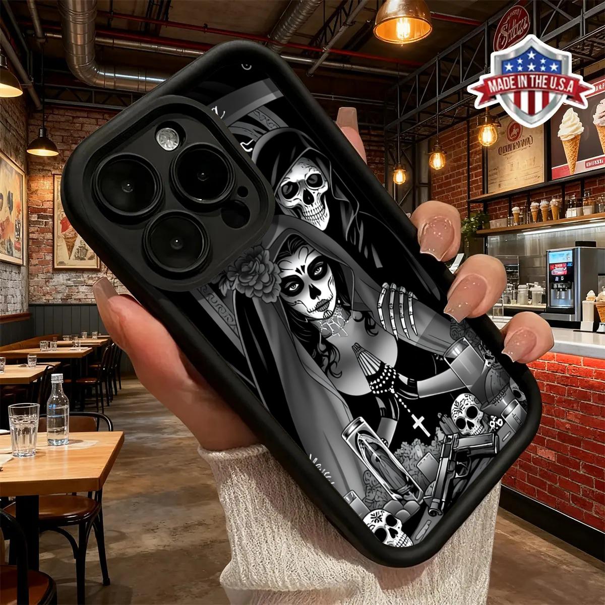 The Ghost Bride Case for iPhone11/12/13/14/15/16/17 Pro Max Plus cool fashion durable tpu cover shockproof anti-fall phone case