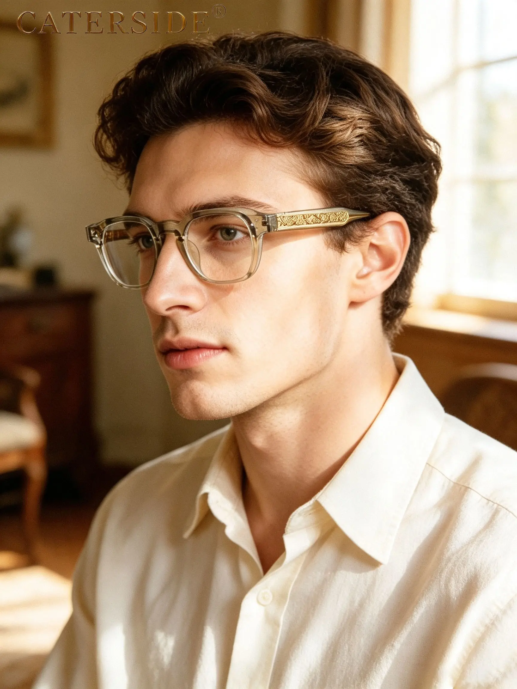 Retro Full Frame Eyeglasses, Fashion Anti-blue Light Eyeglasses for Women & Men, Stylish Square Frames Fashion Eyeglasses for Work, Daily Clothing Decor, Perfect for Daily Use, Vintage Square Frame, Casual Stylish Glasses