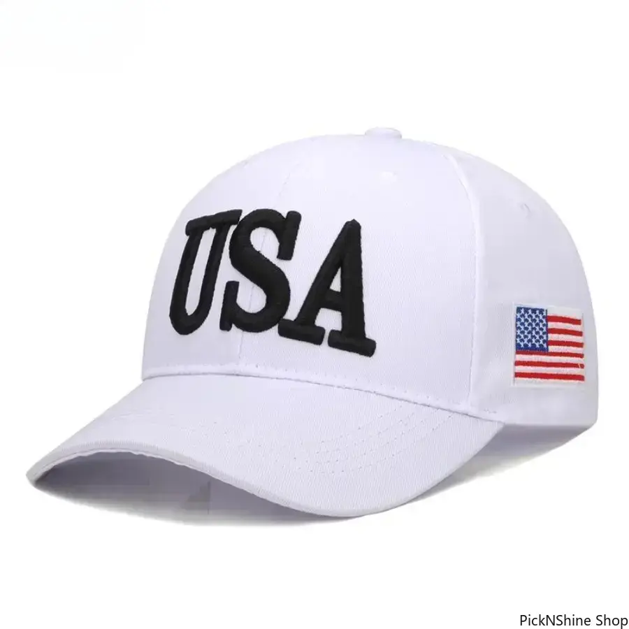 USA Baseball Cap Polo Style Adjustable Embroidered Dad Hat with American Flag for Men and Women,summerwins