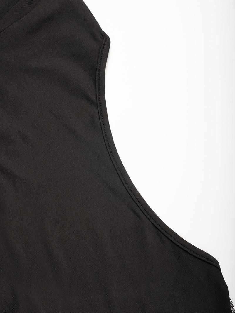 Women's Plain Contrast Lace Backless Tee, Elegant Fashion Casual Long Sleeve T-shirt for Daily Outdoor Wear, Ladies Clothes for Spring & Fall