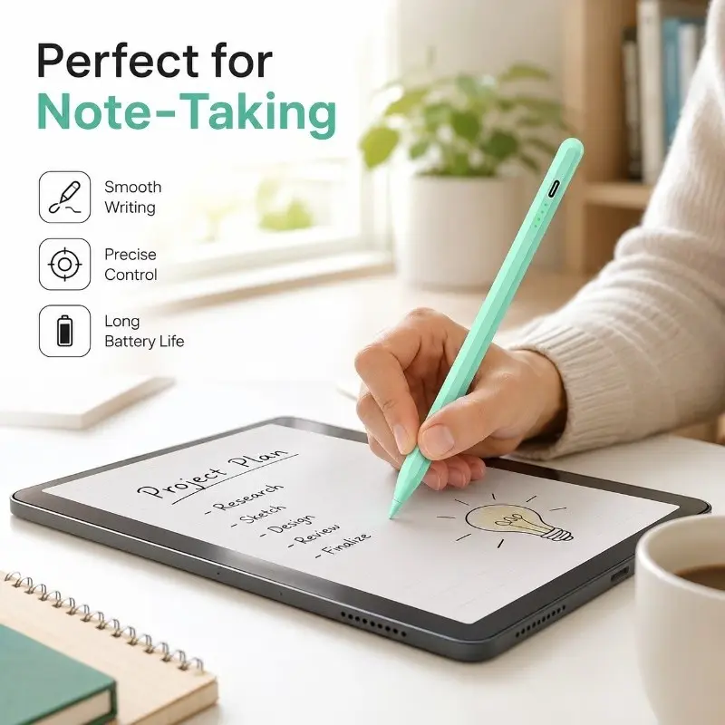 Capacitive Touch Pen, iPad Stylus, Touchscreen Stylus, Tablet Drawing Pen, Anti-Mistake Stylus, Magnetic Charging iPad Pen, Tilt Sensor Stylus, Android Tablet Stylus