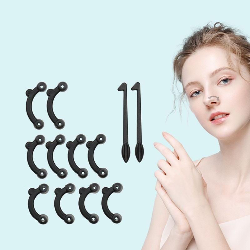 Silicone Nose Pad, Nose Shaper Lifter with Accessories, Nose Contouring, Nose Bridge Straightener, Nose Up Lifting Shaping Tool, Face Care Tool for Women & Men