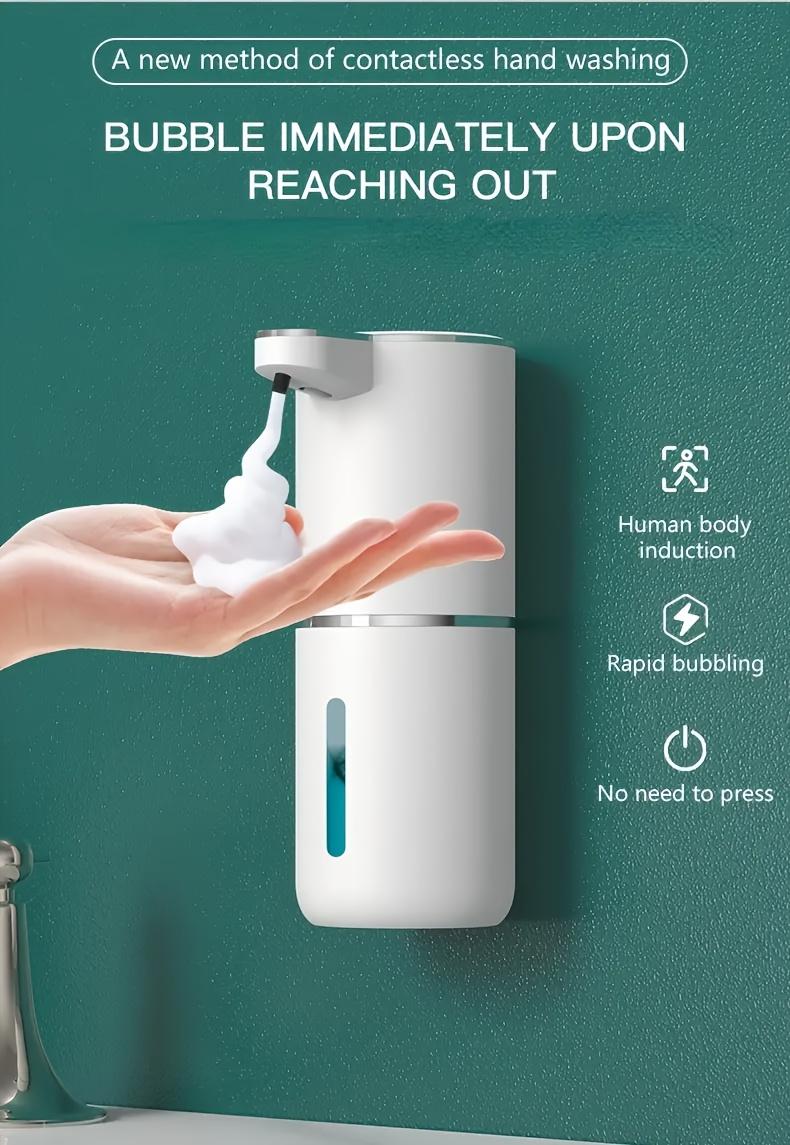 Automatic Touchless Foaming Soap Dispenser USB Rechargeable Wall Mounted 4 Level Adjustable Foam Pump for Bathroom Kitchen Handwashing Kids Friendly Hygienic No Contact Cleaning Essentials Automatic Touchless Foaming Soap Dispenser USB Rechargeable Wall Mounted 4 Level Adjustable Foam Pump for Bathroom Kitchen Handwashing Kids Friendly Hygienic No Contact Cleaning Essentials