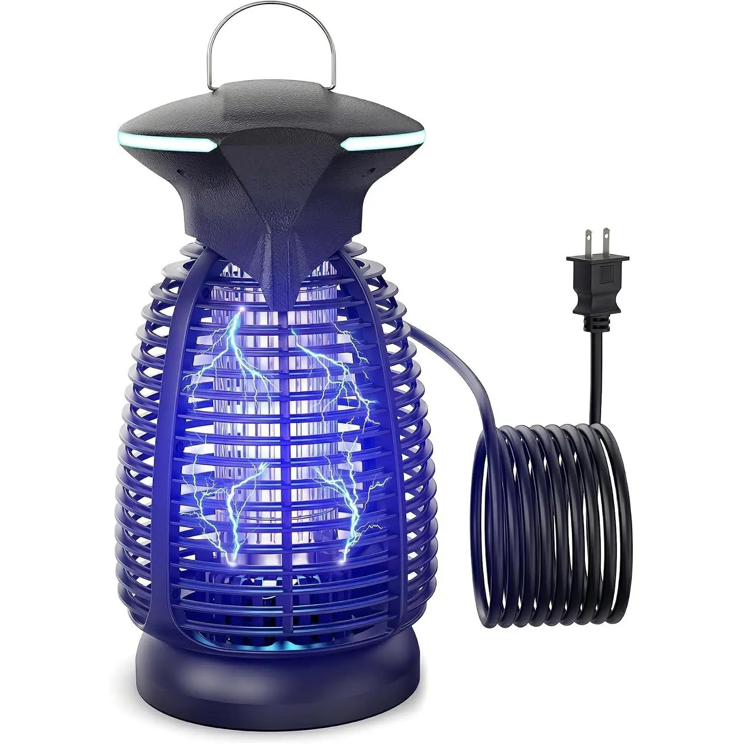 4200V 20W UV Mosquito Bug Zapper for Indoor & Outdoor Use – Plug-in Electric Insect Killer with Removable Tray, Hanging Ring and 5.6 ft Cord for Patios, Porches, Garages and Covered AreasGift