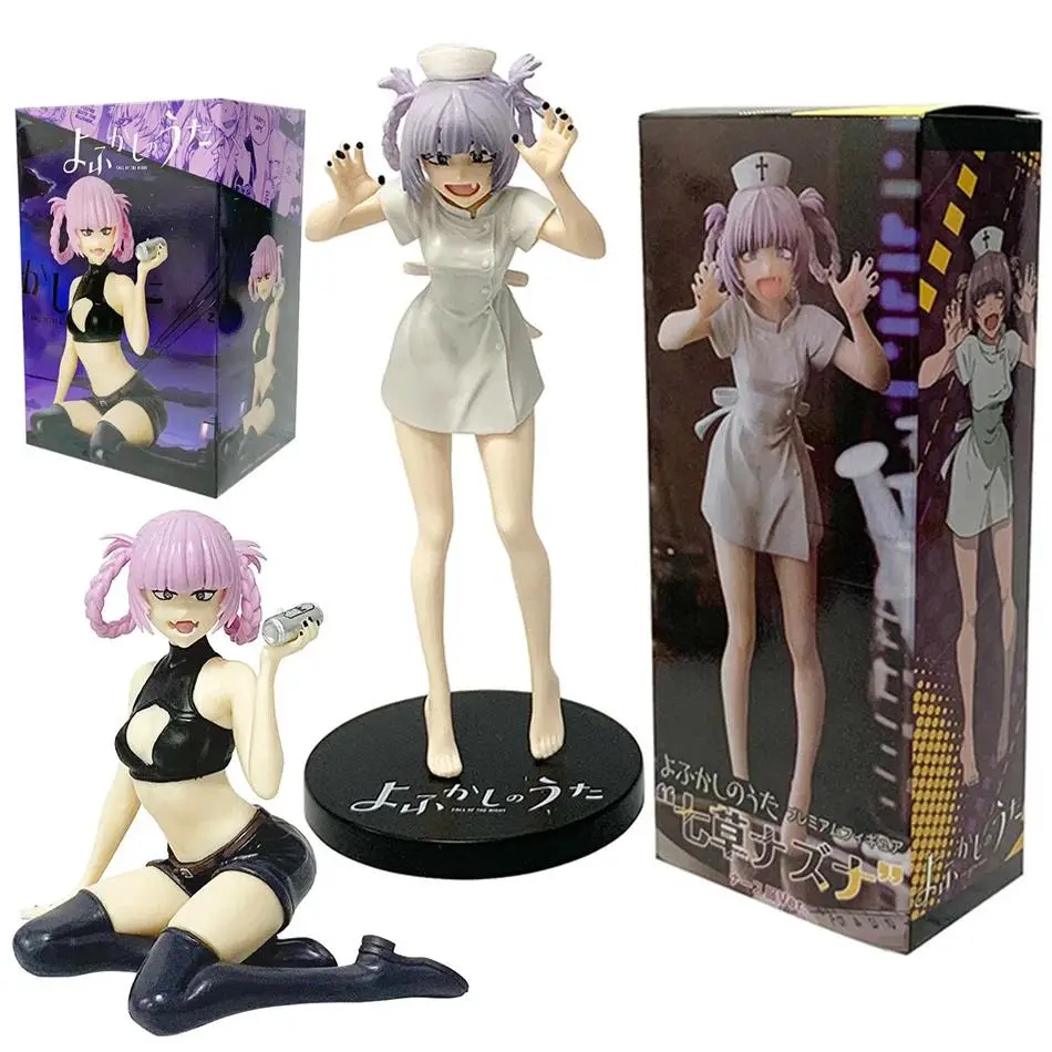 Call Of The Night Nanakusa Nazuna Vampire Nurse Plastic Anime Figure, Unisex Girl Anime Fans' Gothic Gag Toys & Practical Jokes Collection Model Doll Ornaments Gift, Action Figurines