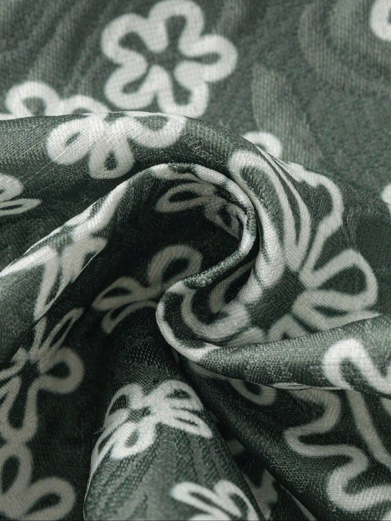 Women's Floral Ethnic Pattern Tie Front V Neck Vest Jacket without Necklace, Boho Sleeveless Outerwear for Summer, Ladies Clothes for Beach Vacation Holiday, Womenswear