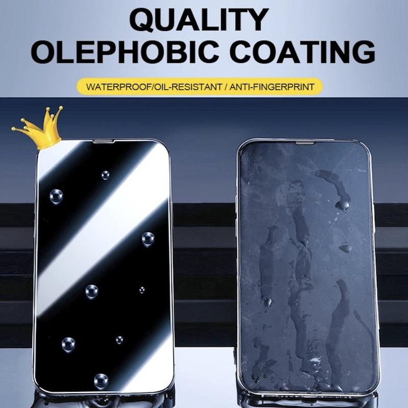 Privacy Anti-Spy Screen Protector Film for iPhone 16 Pro Max/15 Pro Max/14 Pro Max, Tempered Glass, Easy Installation Tool Kit, 9H Hardness Accessories