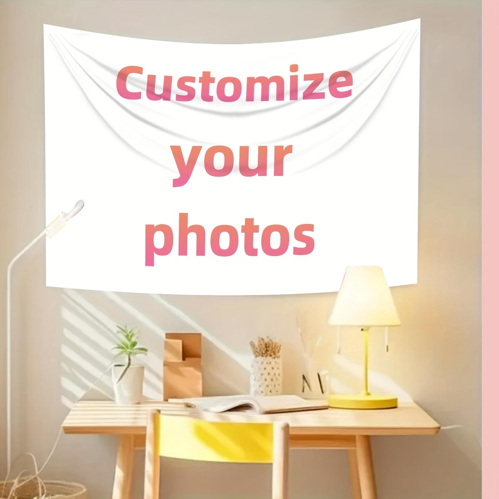 Personalized Custom Tapestry Upload Your Own Image for A Unique Wall Hanging Backdrop, Perfect for Home & Living Room Decor, Bedroom Wall Art, Multiple Sizes Such As 23.6*35.4inch, Hone Decoration, Party Decoration