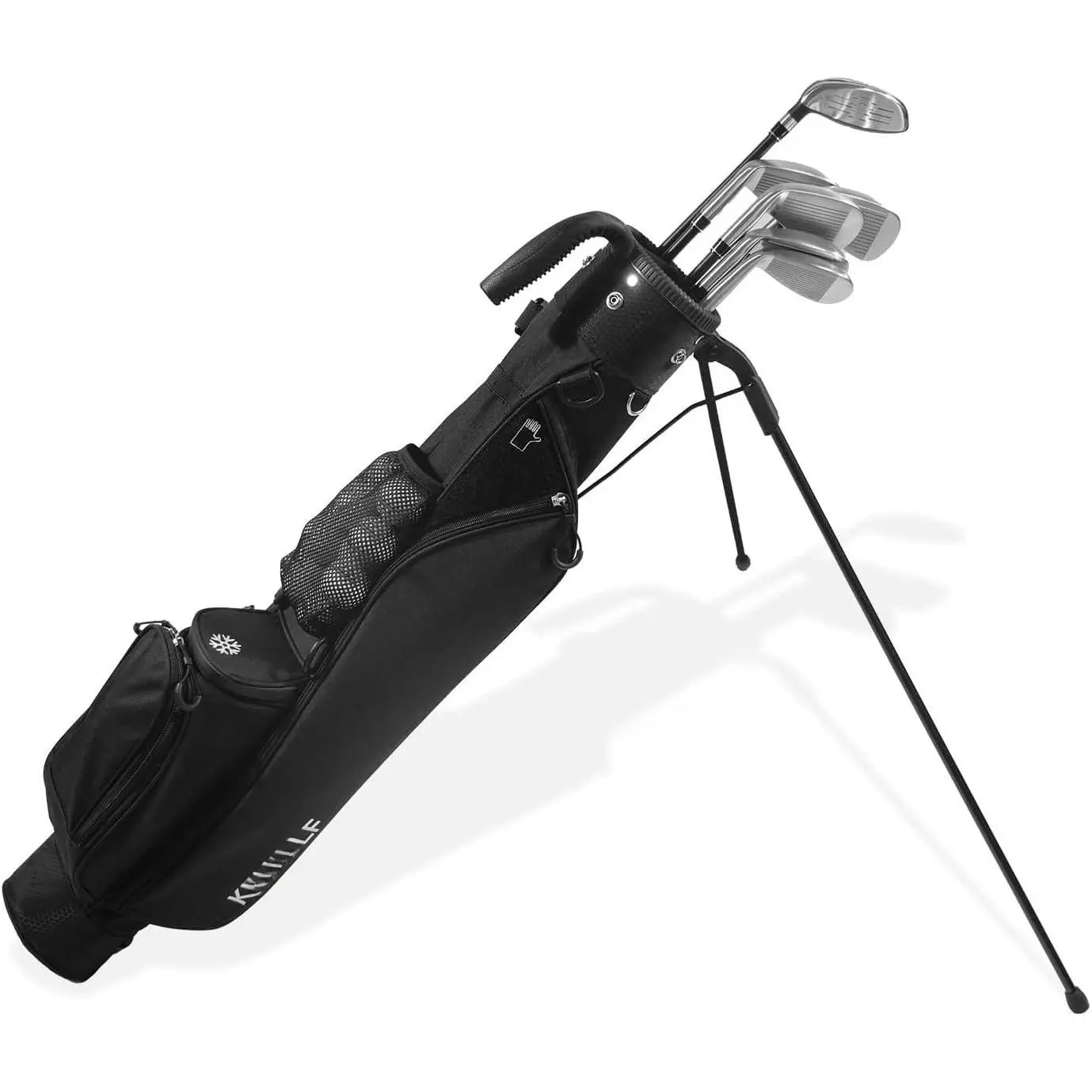 Sunday Golf Stand Bag Lightweight Golf Bag for Par 3 & Driving Range with 3 Zippered Pockets, Cooler Bag, Rain  and Adjustable  Strap System,Golf Club Carry Bag Suitable for Men & Women