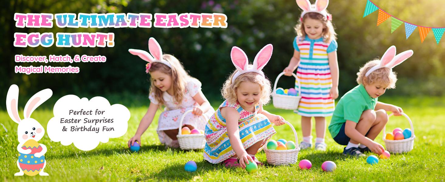 6 hatching and growing Unicorn eggs with 6 Unicorn, water-activated expansion toys, safe and fun magical transformation experience, perfect for Easter and birthday gifts.