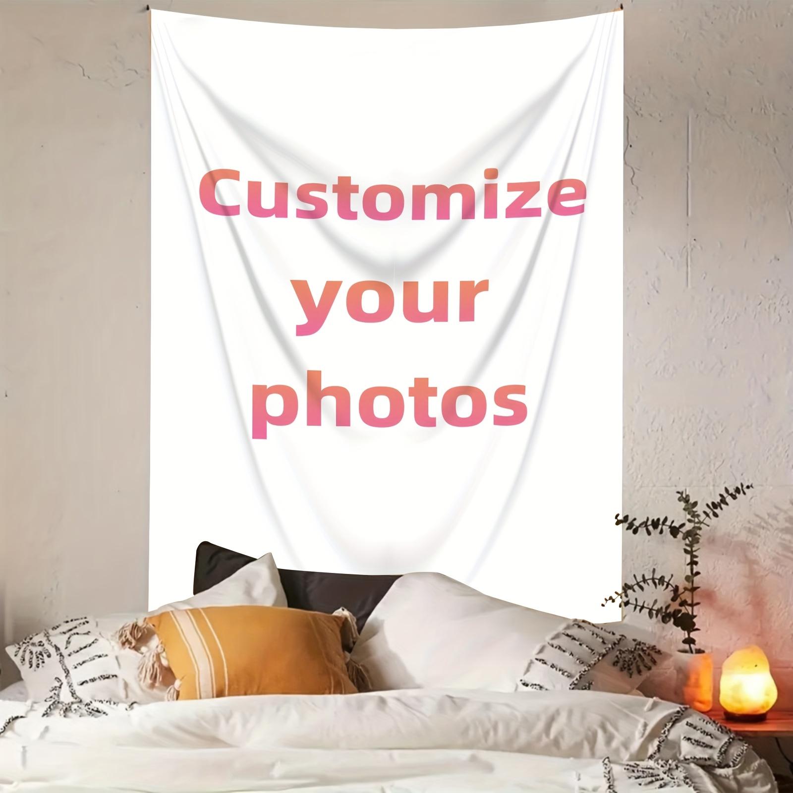 Personalized Custom Tapestry Upload Your Own Image for A Unique Wall Hanging Backdrop, Perfect for Home & Living Room Decor, Bedroom Wall Art, Multiple Sizes Such As 23.6*35.4inch, Hone Decoration, Party Decoration