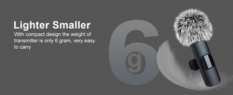 TikTok 2-Pack Professional Wireless Lavalier Lapel Mics for iPhone & iPad – Cordless Omnidirectional Condenser Microphones for Vlogging, Interviews, Videos, Podcasts, Wireless Audio Receivers for Live Streaming – Smartphone Accessories