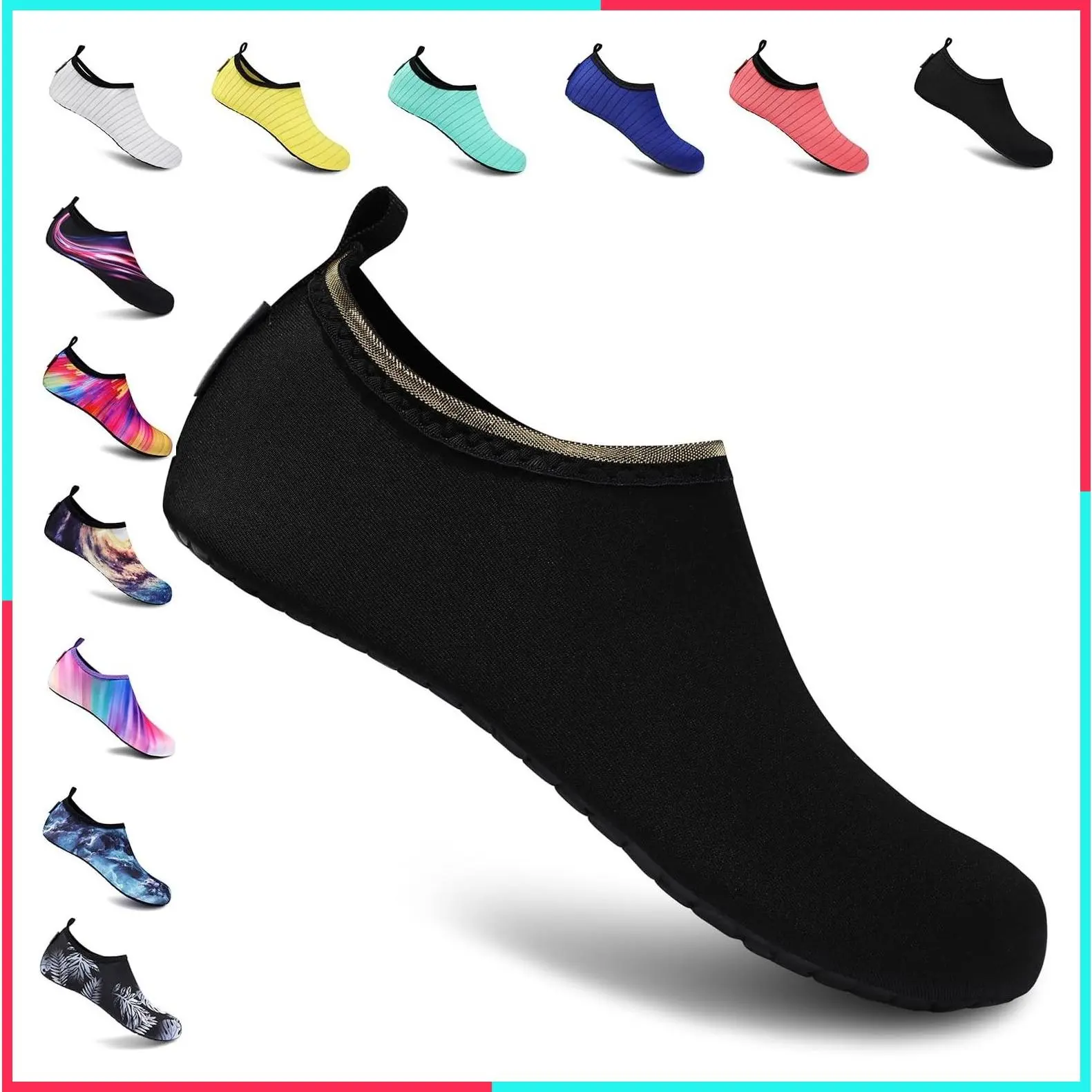Water Shoes for Men Women Barefoot Quick Dry Aqua Socks Slip On
