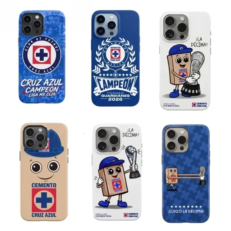 Cruz Azul Championship Team Football-Themed Smartphone Casing - Durable, Sturdy Handheld Cellphone Case for iPhone 11-17 Pro Max/Plus, Samsung Galaxy S23-S25 Devices - Exclusive Fan Gift, Accessories