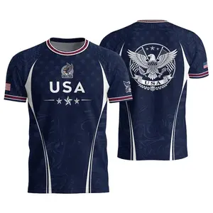 Premium Breathable USA Eagle Star Soccer Jersey, Patriotic Navy Blue Football Shirt, Quick-Dry Outfit for Sports & Casual Use, Stylish Gift for Football Enthusiasts#USASoccerJersey#AmericanPatrioticFootballTop#QuickDryUSAJersey#SportyCasualWear