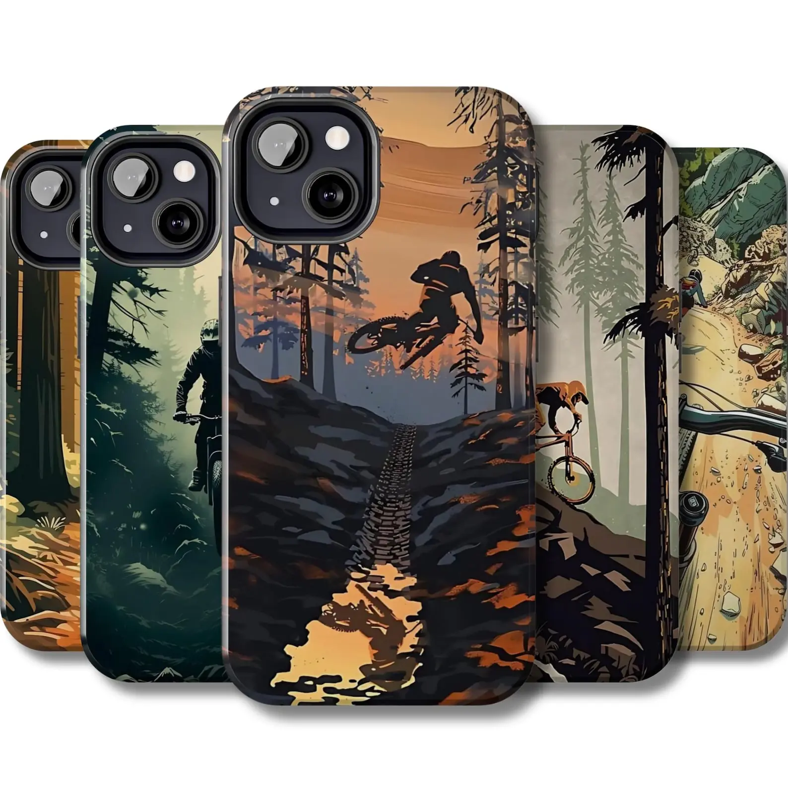 Mountain Bike Phone Case / MTB iPhone Case – Compatible with iPhone 11–17 Pro Max/Plus and Samsung Galaxy S23–S25 Series; Designed for Cyclists and Riders