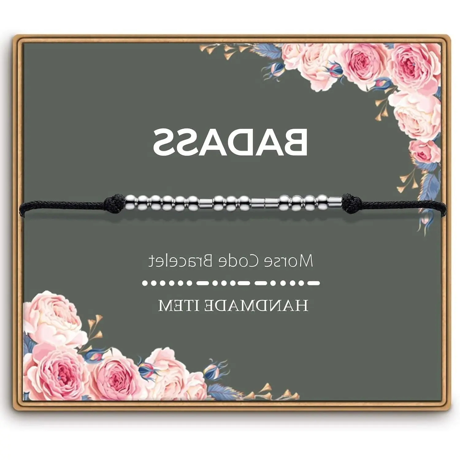 Morse Code Bracelets for Women - Funny Best Friend Birthday Friendship Bracelets, Inspirational Jewelry, Trendy Gifts for Teen GirlsGift