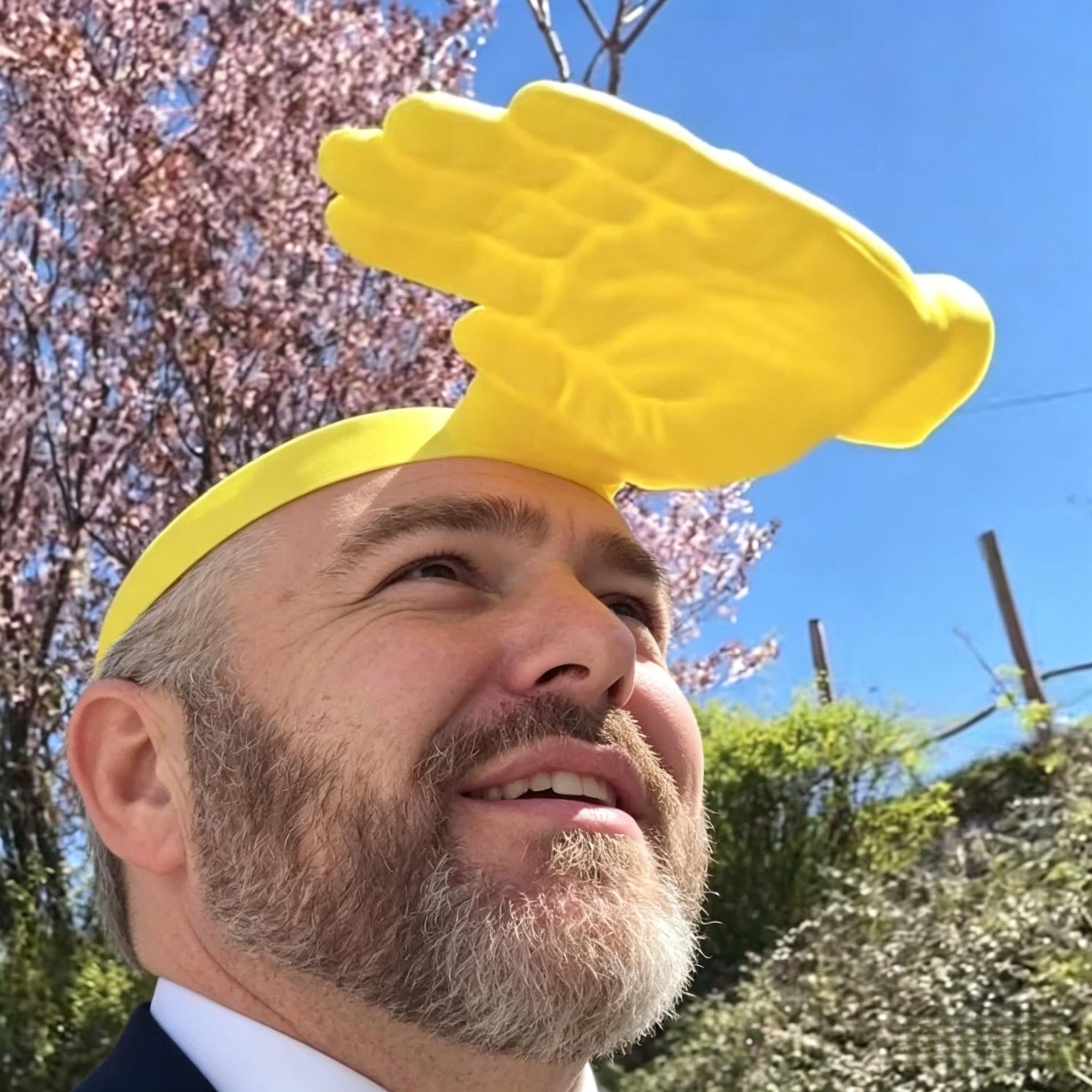 Funny Hand Shaped Sun Visor Hat, Novelty Palm Sunshade Cap for Outdoor Beach Party