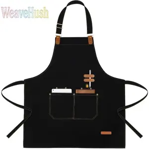 Premium Chef Kitchen Apron - Oil-Resistant, Stain-Resistant Cooking Apron with Pockets