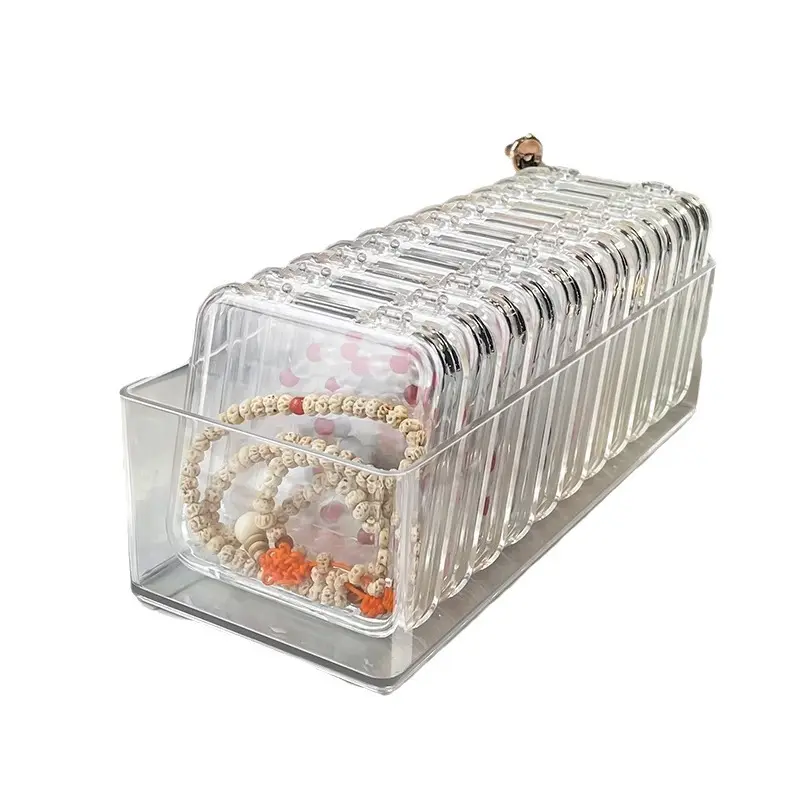 Transparent Plastic Jewelry Storage Box - 1 Multi-Functional Portable Organizer for Home, Travel, Office Home Supplies & Accessories