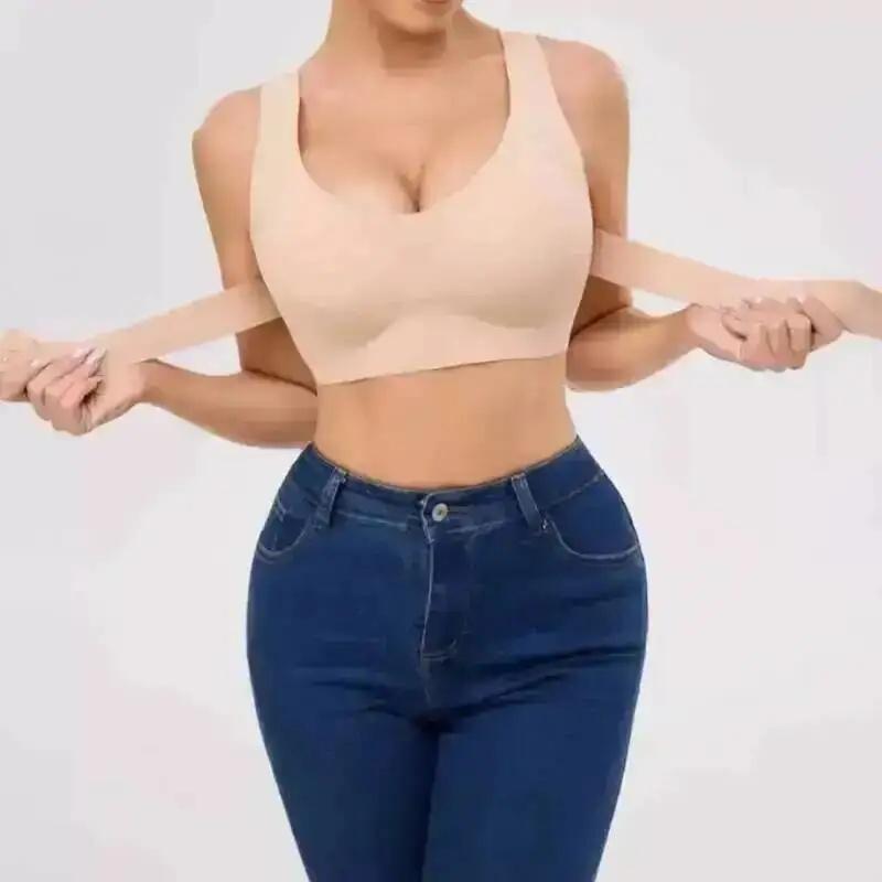 Shaping Posture Corrector Push-up Bra Women Seamless Wireless Underwear Front Button Bra Back Support Underwire Sport Bra Yoga