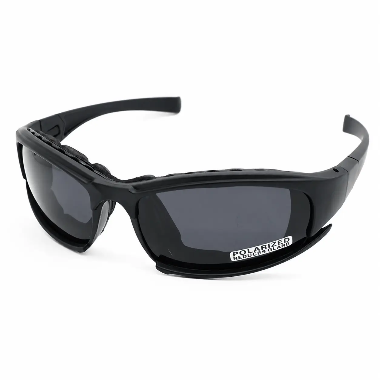 Premium Polarized Tactical Sunglasses for Outdoor Sports—UV400 Protection, Anti-Fog & Scratch-Resistant Lenses, Lightweight Windproof Frame Ideal for Shooting, Cycling, Fishing, Hiking, and Tactical Use in Day or Low-Light Conditions