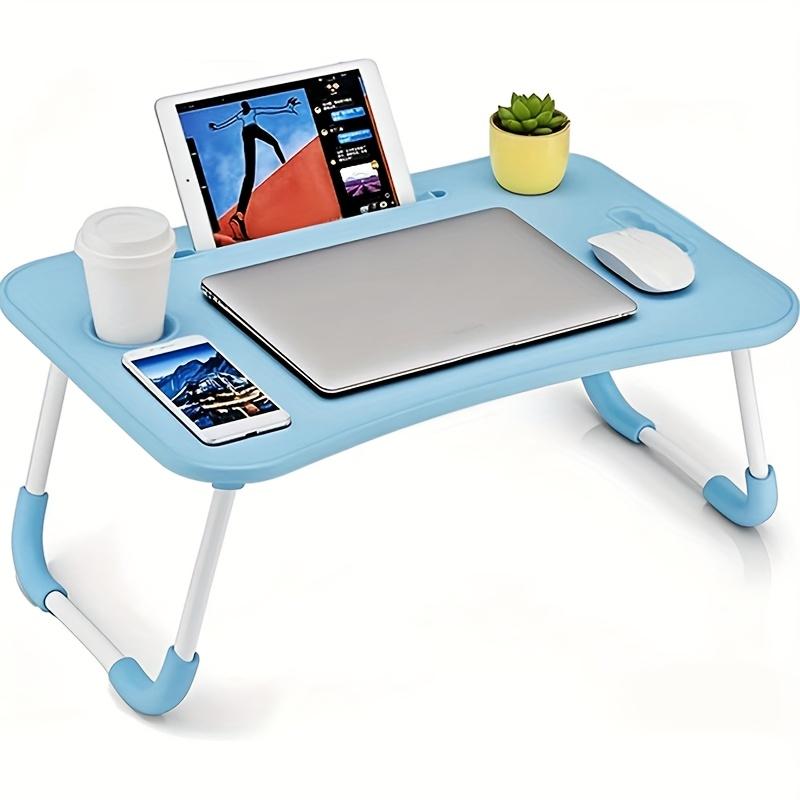 Ultra Large Portable Foldable Laptop Bed Table,Multi Functional Tray Holder with Cup Holder &Drawer,Perfect for Eating,Reading,and Writingon Beds,Sofas,Floors -Stable