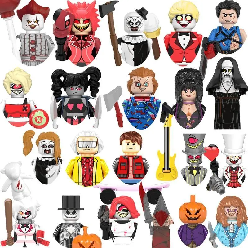 2026 New hot item   Back To The Future Bricks Gift Hazbin el For Halloween Christmas Minifigures Building Blocks Mini Action Figures For Children