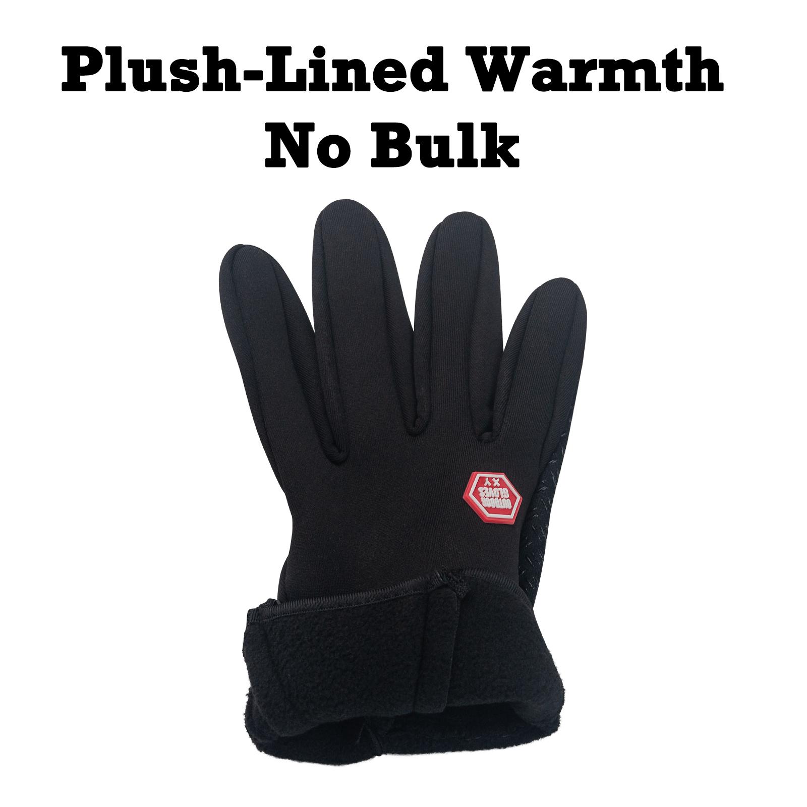 Outdoor Winter Gloves, Touchscreen andWindproof Full-Finger Gloves for Sports, Travel,and Daily Activities