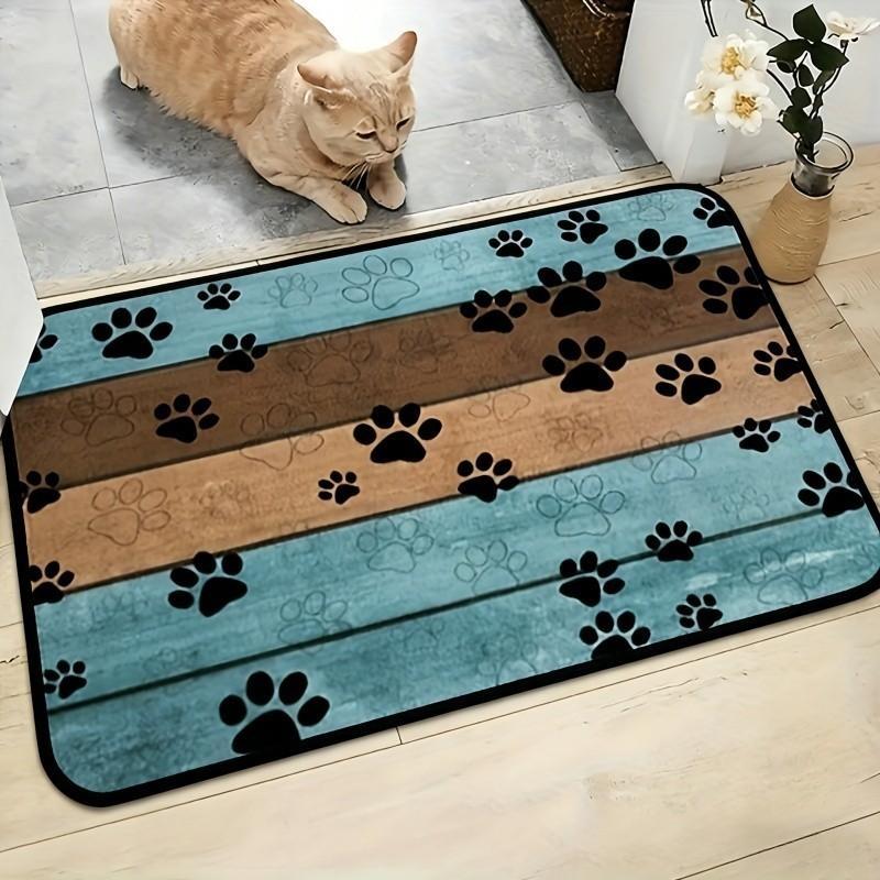 Dog Paw Cleaning Mat – Soft & Absorbent Pet Door Mat, Quick-Dry Washable Polyester Rug for Muddy Paws, Suitable for Small, Medium & Large Dogs