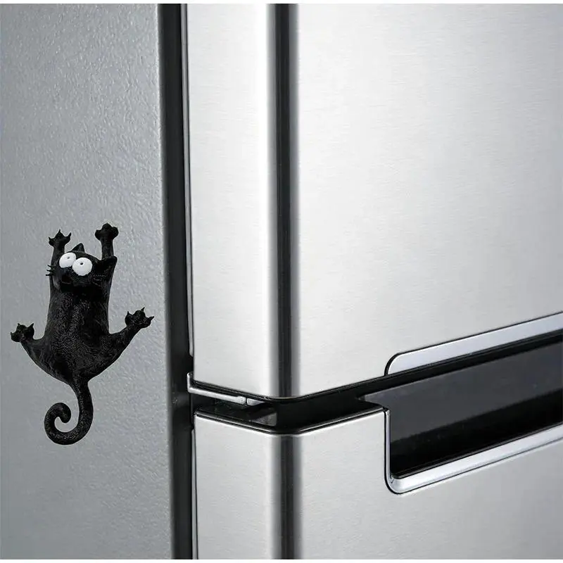 Magnetic Fridge Magnet "hang In There Fridge Cat"  Cute Creative Magnetic Cat Fridge Magnet Home Decoration Interior Creativity