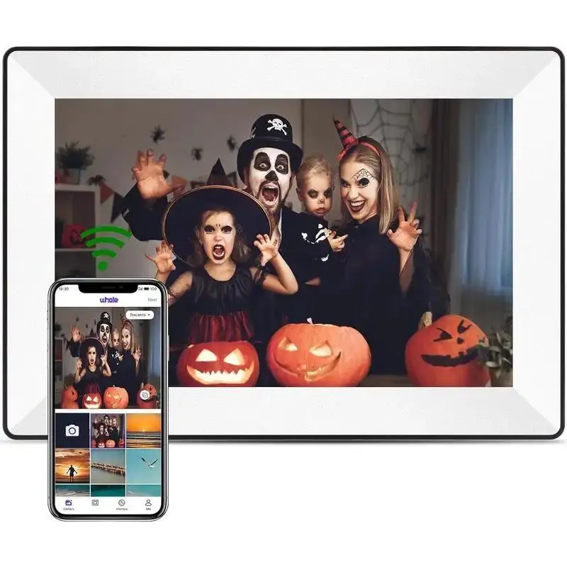 WiFi Digital Picture Frame - 10.1 Inch with Free Storage and Instant Photo/Video Sharing via App